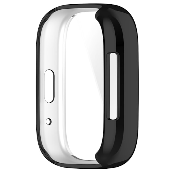 Etui i galvaniseret sølv til Redmi Watch 3 Lite Sort