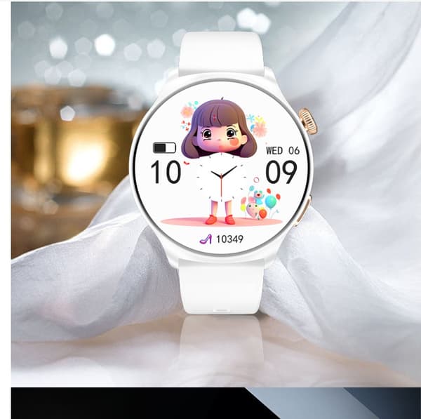 MX16 Smartwatch: 1.43" HD-skærm, Bluetooth-opkald White White