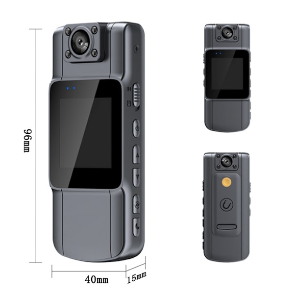 HD Clip-on Body Camera Recorder M11-1 med 32G TF-kort