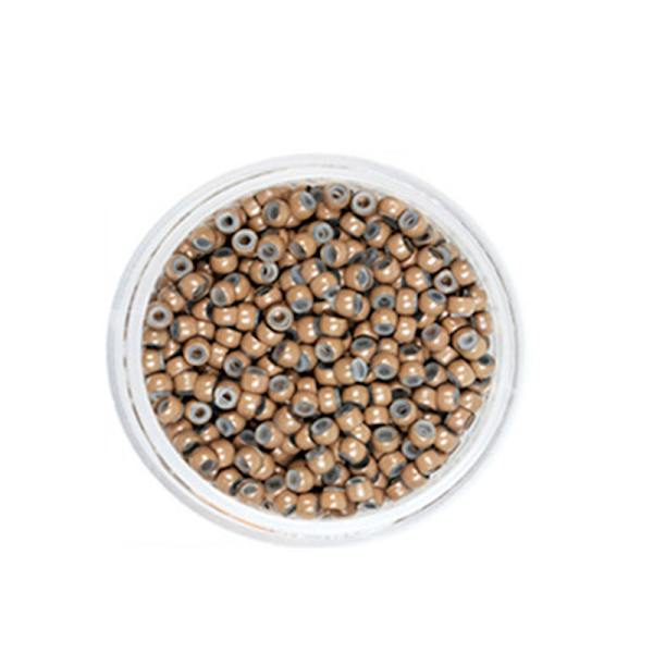 Nano silikonforede mikroringe til hårextensions coffee coffee
