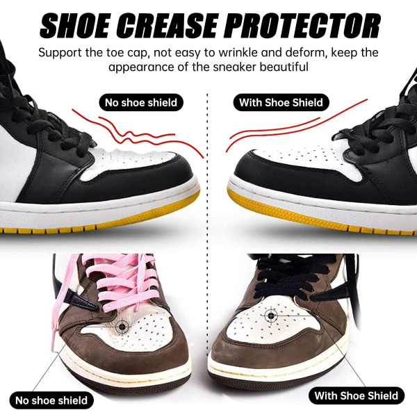 Ryppyjä estävä kenkäsuoja, joka suojaa rypistymiseltä Valkoinen Valkoinen S / 35-39