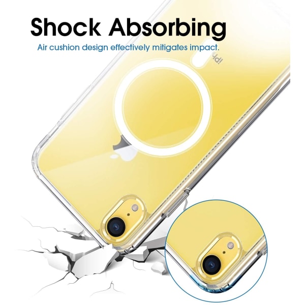 INF iPhone XR mobilcover til MagSafe oplader Gennemsigtig