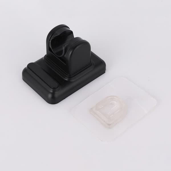 Large Panel No-Drill Shower Bracket 2-Pack kompatibelt med justerbar multi-position 360° vridbar ABS duschhållare Black Black