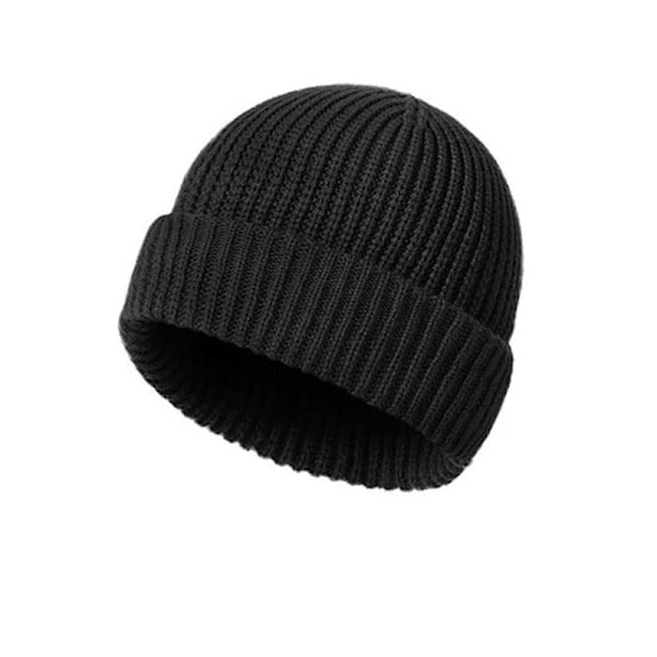 Stickad Balaclava - Vinterhuvudbonader Svart