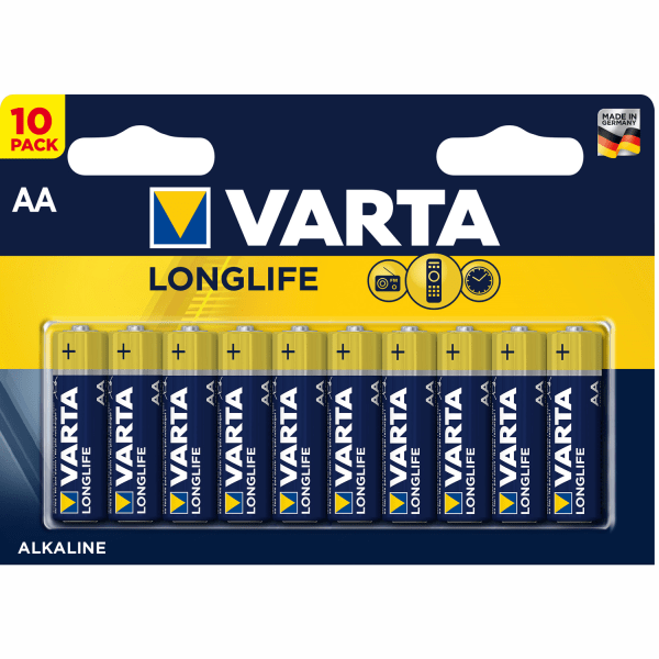 Varta Longlife AA / LR6 Batteri 10-pack