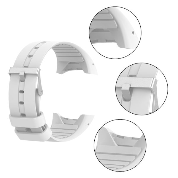 Klockarmband Polar M400/M430 Vit S