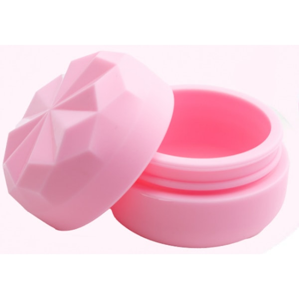 Bärbar 20 ml silikonresekosmetikburk Rosa