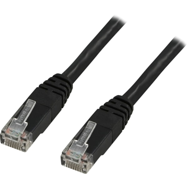 U/UTP Cat6 patch cable, (LSZH), 0.75m, black