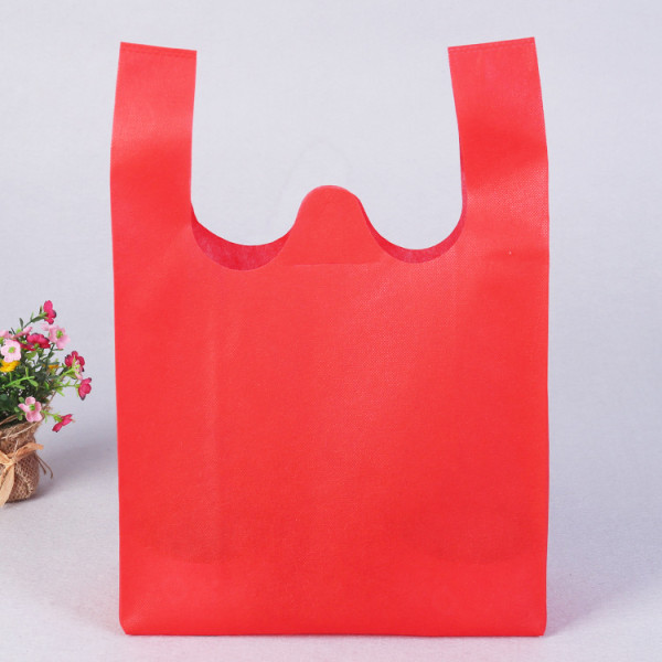 Miljövänlig shoppingkasse 35x60 cm röd