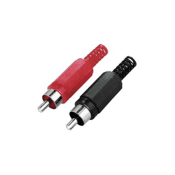 Hane RCA Lödbar Hane 2-pack