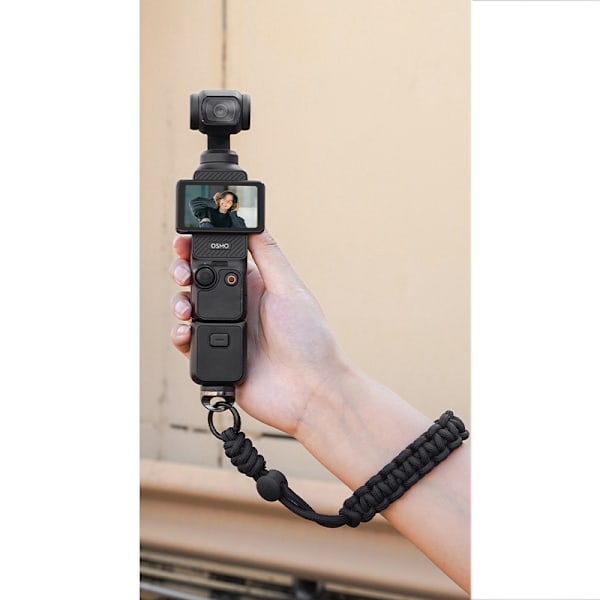 DJI OSMO Pocket 3:n kadonneen estävä ranneke Musta
