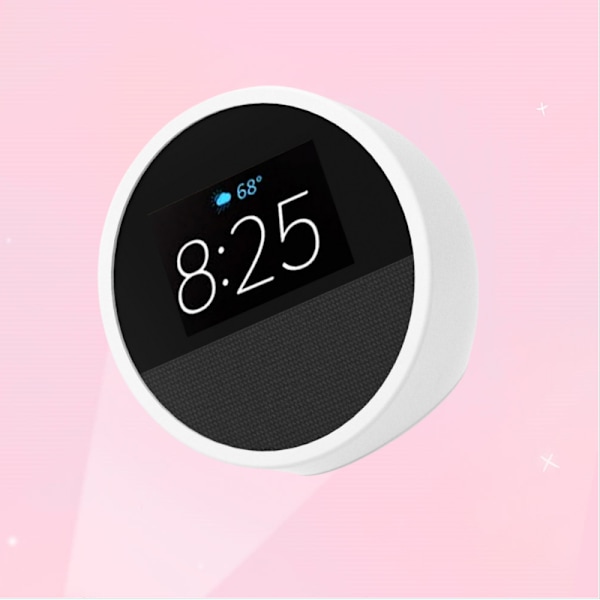 Beskyttende silikoneetui til Echo Spot Smart Speaker Hvid