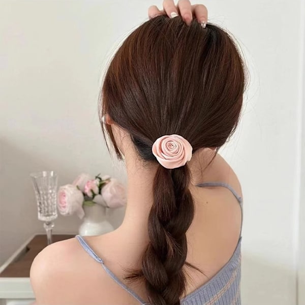 Rose hårslips Sort