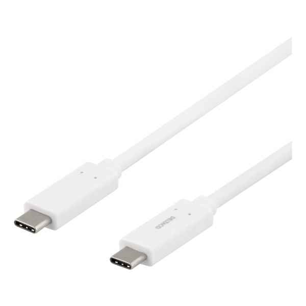 USB-C to USB-C cable, 1m, 1.5A, USB 3.1 Gen, E-Marker, white