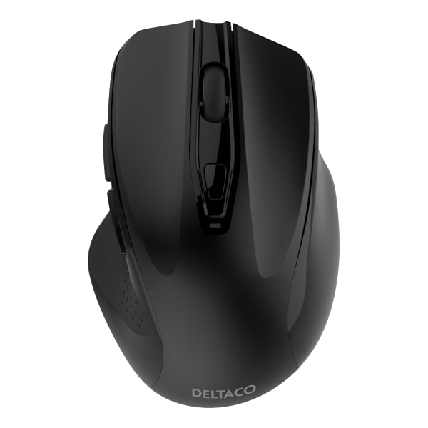 Wireless silent office mouse USB receiv 2400DPI 6button blck