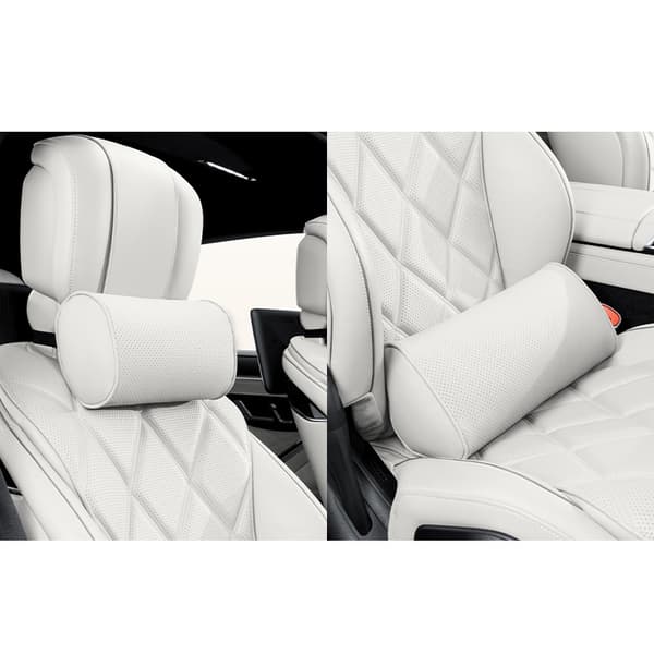 Ergonominen auton istuintyynysetti - lisävarusteet White White