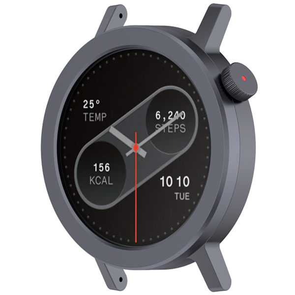 Yhteensopiva CMF Watch Pro 2 Metallinen kellonkehys + karkaistu kalvo Hopea