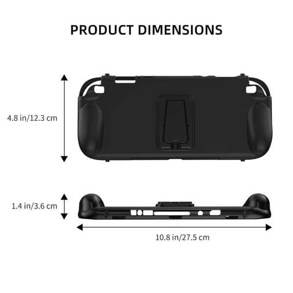 Skyddande TPU-fodral med stativ för Switch2-konsol