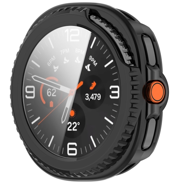 Stilfuldt etui til Samsung Watch Ultra2 & Watch8 Classic Sort