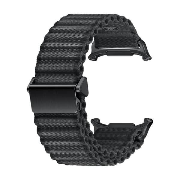Militærgrøn nylonurrem til Samsung Galaxy Watch Black Black