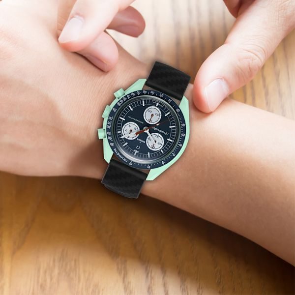 Urrem 20 mm Omega/Huawei/Samsung Galaxy Watch silikone Sort