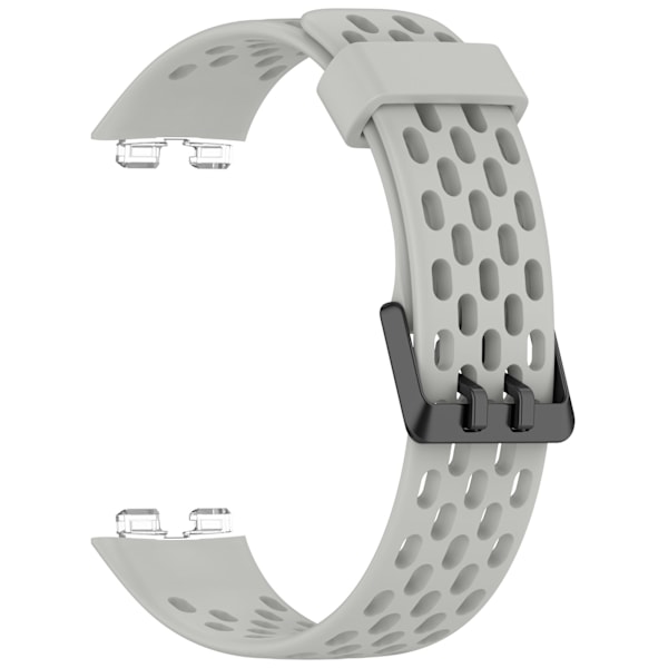 Udskiftningsrem til Huawei Band 10/9/8 - åndbart design med huller Grå