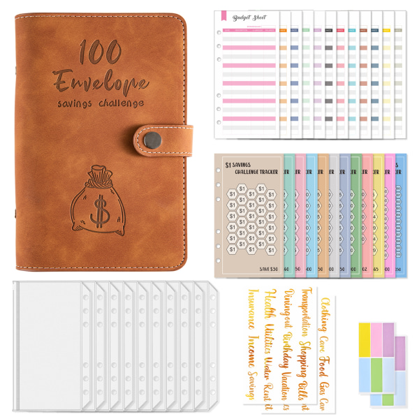 Pengar Pocket Planner Brun