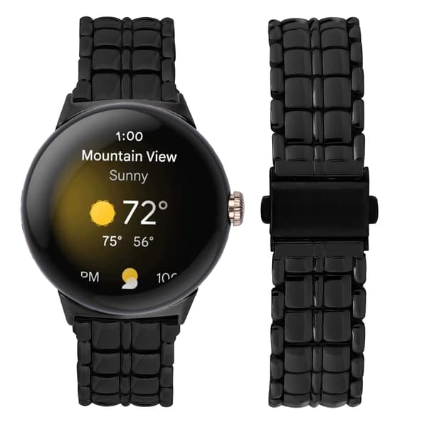 Google Pixel Watch metalrem Slank og stilfuld Black Black