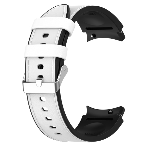 Enfärgad silikonarmbandsarmband för Samsung Galaxy Watch Vit L