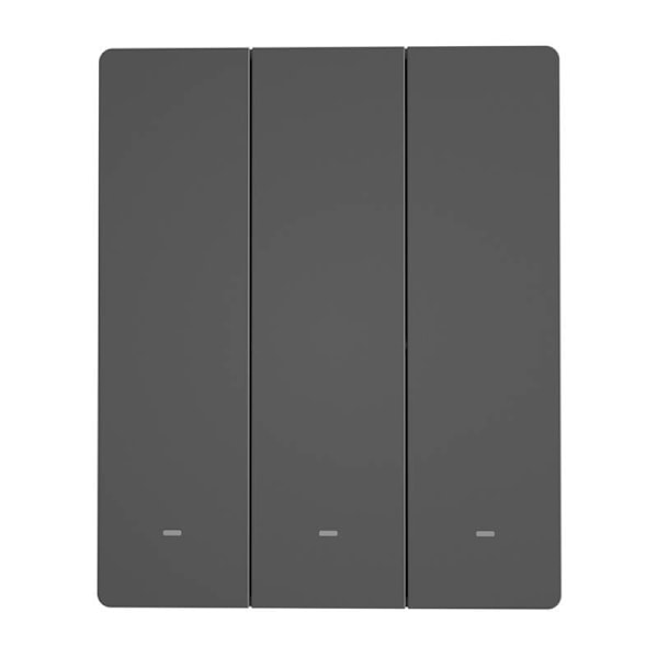 Smart WiFi-vægafbryder SONOFF M5-3C-80 (3-kanals, til ramme, grafit)