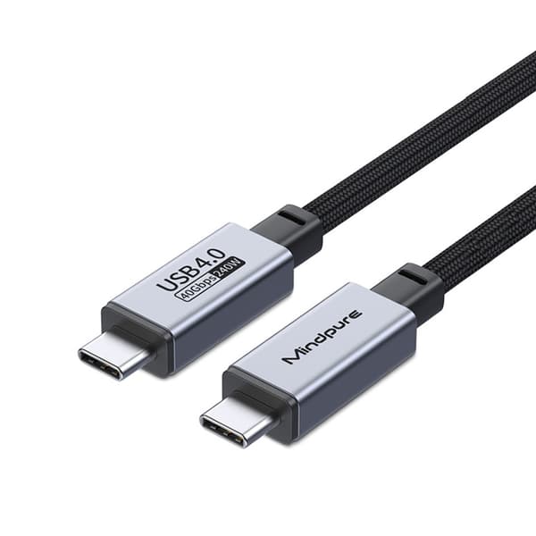 USB4 USB-C til USB-C-kabel med 40 Gbps, 240 W PD3.1 og 8K ved 60 Hz, 1/2 m 2 m 2 m