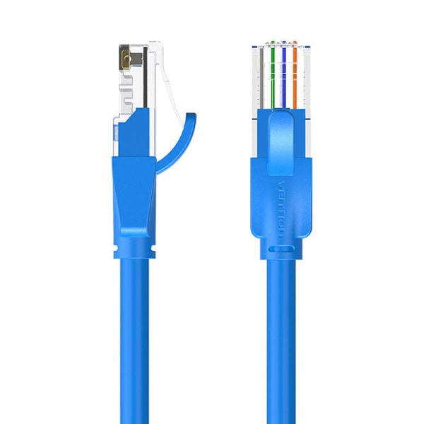 Nätverkskabel UTP CAT6 Vention IBELG RJ45 Ethernet 1000Mbps 1,5m Blå