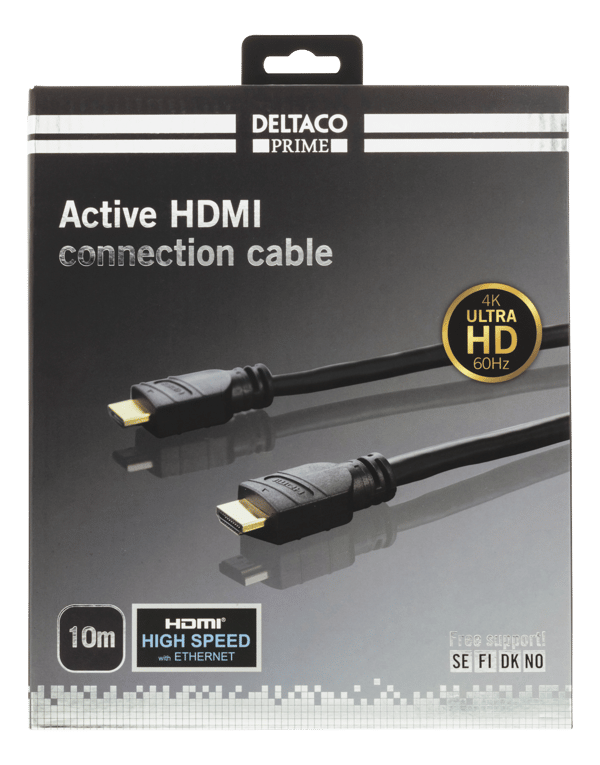 PRIME active HDMI cable, 10m, 4K 60Hz, Spectra, black