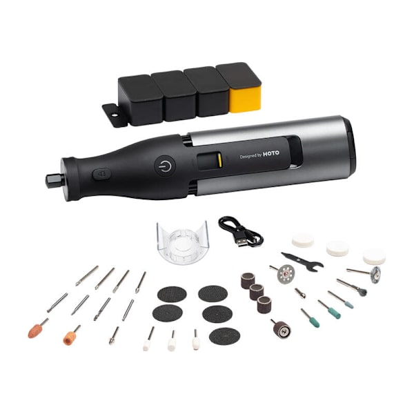 Precisionsmultifunktionskvarn 12V set 36 el. HOTO QWLDM002 35000 RPM