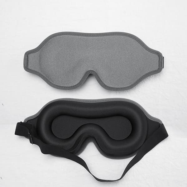 3D-unimaski – Lycra-kaksipuolinen, valoa estävä ja mukava Grey Grey