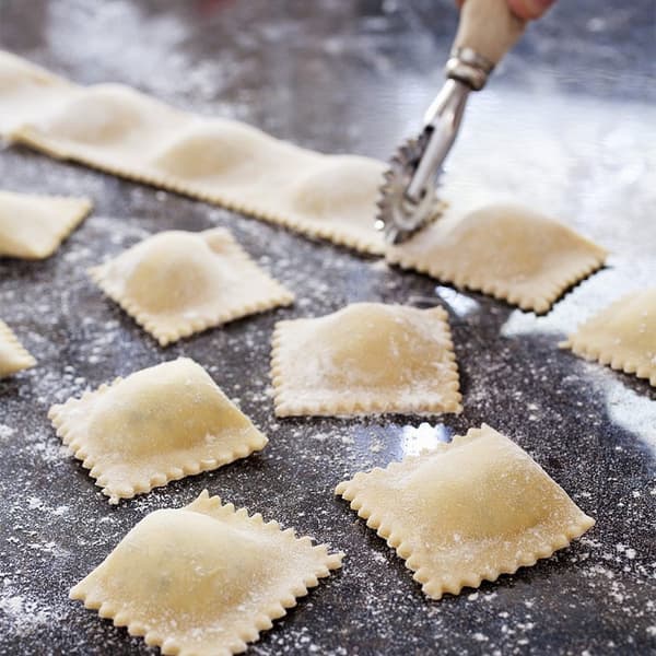 Aluminiumlegering Dumpling/Ravioli/Wonton Form med Vågkantdesign