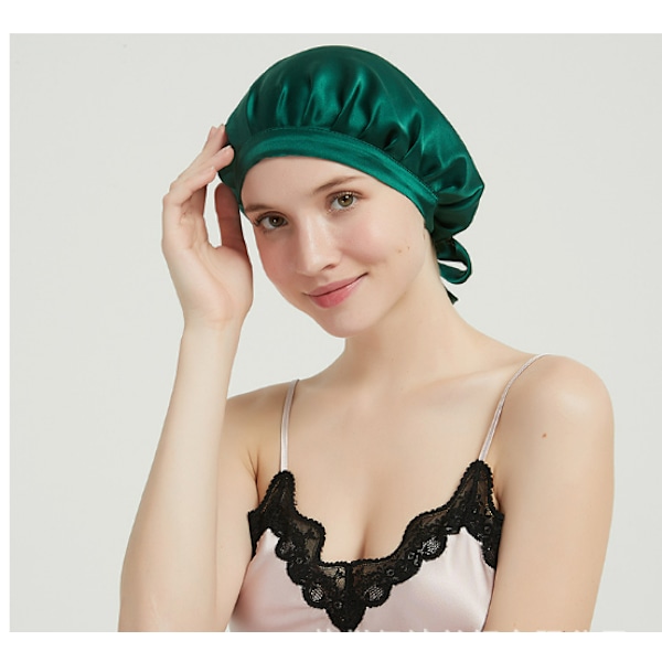 16 Momme Mulberry Silk Sovmössa Grön