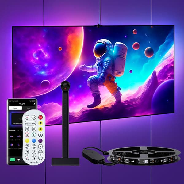 5M LED TV Baggrundsbelysningsstrip med USB og TV-controller