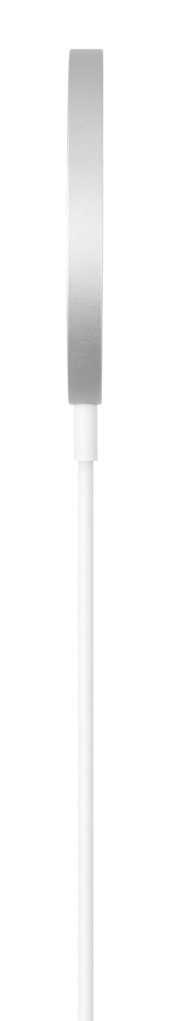 Magnetisk trådløs oplader, 15 W, USB-C, hvid/sølv