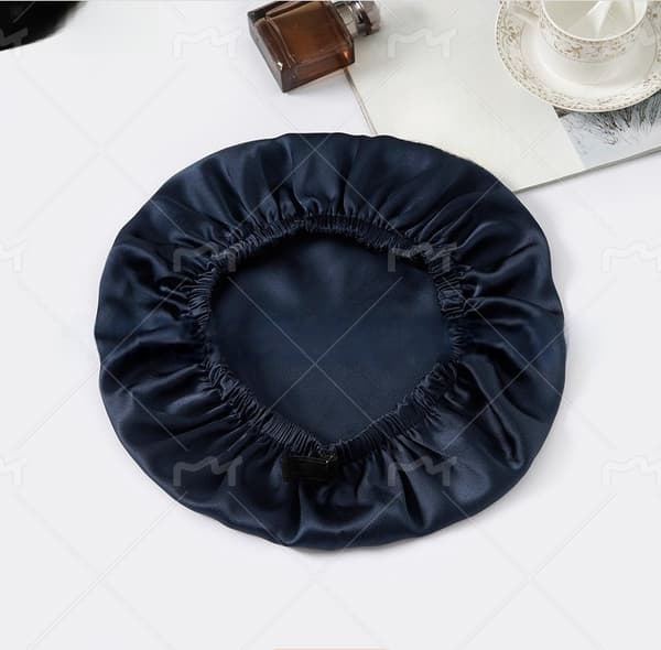 Dubbelsidig sovmossa i 100 % mullbärssilke för kvinnor DarkBlue DarkBlue