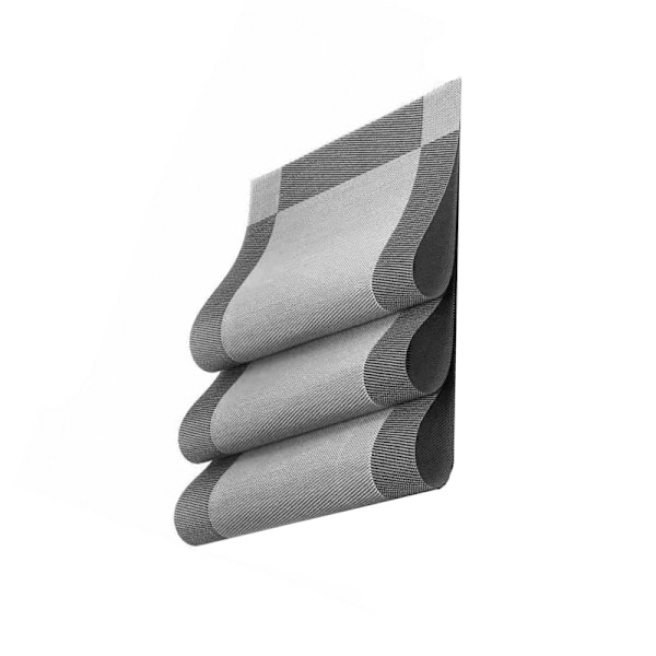 Set med 6 bordsunderlägg - 30x45 cm Silver