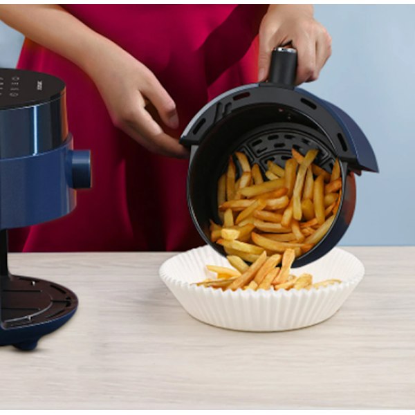 Air Fryer kertakäyttöpaperi rasvakeittimiin 16 cm 100 kpl valkoinen