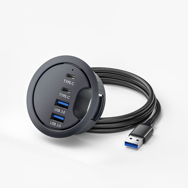 USB 3.0 Hub - 2A + 2C porte til hurtig dataoverførsel