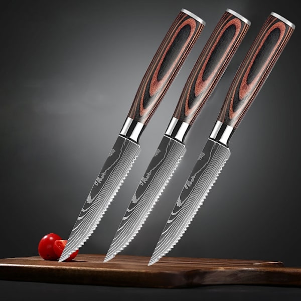 A1-001 Steak Knife Set (6-delade) med presentförpackning