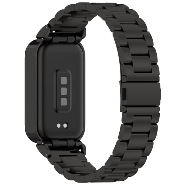 Urrem i rustfrit stål til Xiaomi Band 9 Active & Redmi Band 3 Black Black
