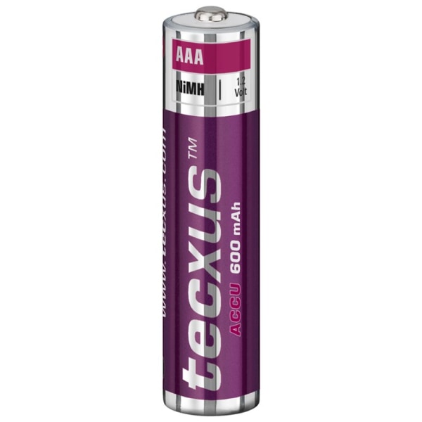 Tecxus AAA (Micro)/HR03 laddningsbart batteri - 600 mAh, 4 st. b