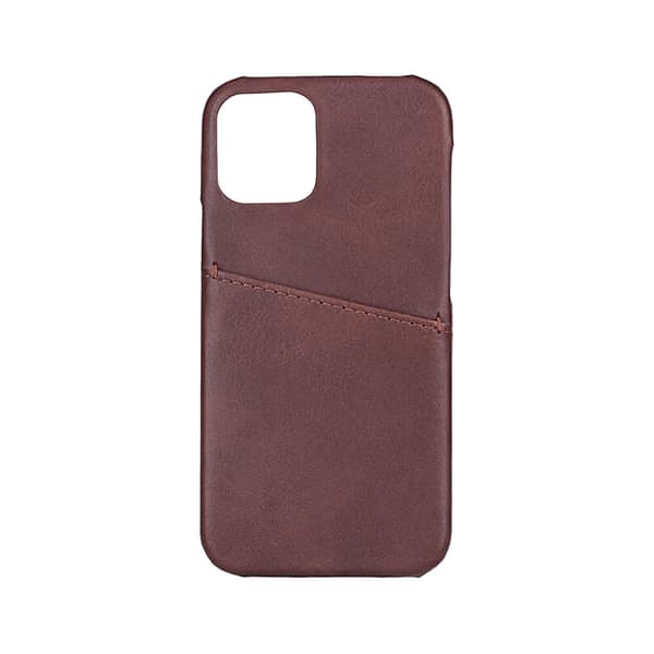 Mobilcover med Kortrum iPhone 12 Mini Brun