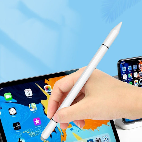 3-i-1 Magnetisk Stylus Kompatibel med Apple/Huawei/Xiaomi/Samsung Svart