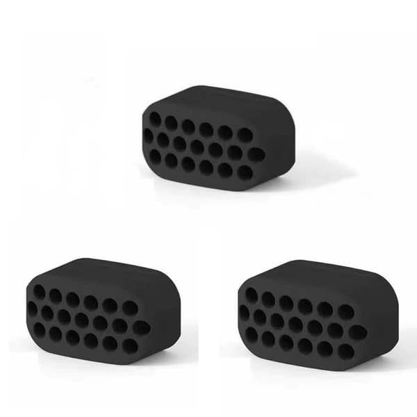 Leukaharjoitussilikoni 3 kpl Black Black