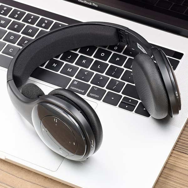 2 stk. sorte perforerede ørepuder hovedbåndspude kompatibel med Logitech H800 trådløse headset